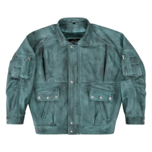 Veste bomber pour homme en cuir Napa véritable 100% personnalisée, vintage, cirée, hiver, décontractée, boutons pression, doublure en polyester, ODM, marque privée - Product Image 3