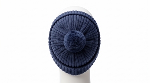 Gorro de Punto Azul con Pompones, Gorro de Invierno para Clima Frío, Venta al por Mayor, Logotipo Personalizado, Alta Calidad, OEM, ODM, MOQ Bajo, Unisex - Product Image 6