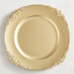 <b>Multi</b> Colors Finished Metal <b>Charger</b> Plate Round Shape Dishes & Plates for Home & Wedding Dinner Table Decorations - Product Image 2
