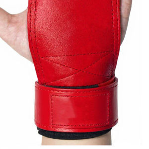 Poignées de gymnastique en cuir de vachette souple antidérapantes avec support de poignet pour l'haltérophilie, la force athlétique et les tractions - Product Image 2