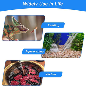 Pinzas de Alimentación para Lagartos de Acero Inoxidable Alemán de 12 y 15 Pulgadas, Reutilizables y Ecológicas, Pinzas Extra Largas para Alimentación de Insectos, Venta al Por Mayor OEM para Serpientes - Product Image 4