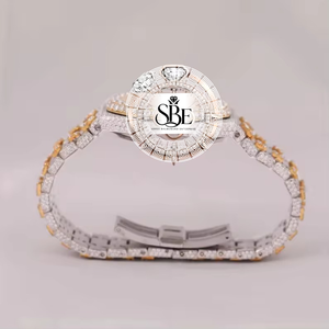 Reloj de Lujo con Diamantes de Moissanita de Alta Gama, Estilo Hip Hop, Reloj de Pulsera de Acero Inoxidable con Diamantes Creados en Laboratorio - Product Image 4