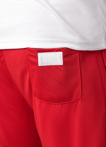 OEM Custom Men’s White Tank Top and Red Shorts <b>Set</b> 2 Piece Breathable Gym Sportswear Sleeveless Quick-Dry Workout Summer Outfit - Product Image 5