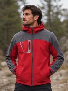 Chaqueta Softshell para Hombre con Capucha, Resistente al Viento y al Agua, para Senderismo y Deportes, OEM ODM Personalizada - Product Image 1