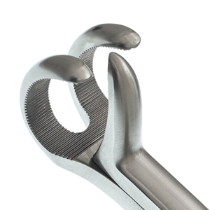 Pinza Lowman de 4-3/4″, calibrada, de 18″, con mandíbulas de 1x2 puntas, de 34″ de ancho, instrumento quirúrgico ortopédico de acero inoxidable para sujeción de huesos - Product Image 4