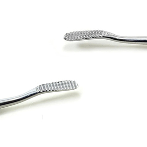 Lima dental de doble punta con dientes cruzados, instrumento quirúrgico de acero inoxidable con acabado pulido - Product Image 4