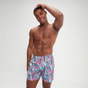กางเกงว่ายน้ำชายพิมพ์ลายต้นปาล์มและฉลาม ปรับแต่งได้ แห้งเร็ว เอวผูกเชือก สไตล์ฮิปฮอป สำหรับออกกำลังกายและชายหาด - Product Image 4