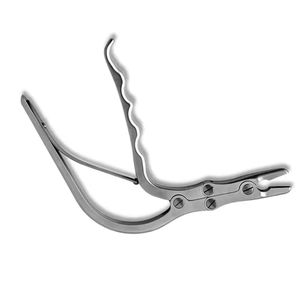 Pince de réduction orthopédique pour maintien osseux, instrument chirurgical en acier inoxydable, mâchoire incurvée, poignée verrouillable par QASIDEN INSTRUMENTS - Product Image 1