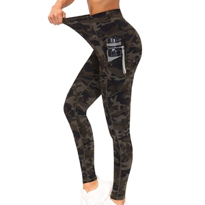 Leggings de yoga camouflage taille haute pleine longueur INDEX avec poches, pantalon de sport extensible quadridirectionnel à taille élastique - Product Image 5
