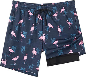 กางเกงขาสั้นชายหาดลำลองคุณภาพสูงแบบสั่งทำ OEM สำหรับผู้ชาย  รักษ์โลก กันลม ระบายอากาศได้ดี ลายพิมพ์แบบ Sublimation สำหรับฤดูร้อน - Product Image 3