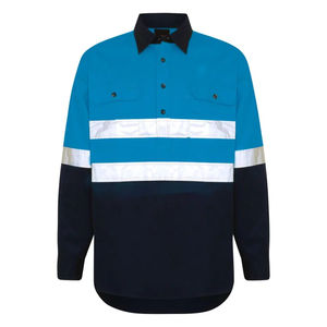 Chaleco de Seguridad Profesional para Hombre, ANSI Clase 3, EN ISO 20471 Clase 2, Ecológico, de Franela, Antiarrugas, Transpirable y Ligero - Product Image 1