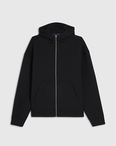 Men's Winter Oversized Heavyweight Cotton <b>Zip</b>-Up Hoodie Drop Shoulder Relaxed Fit Eco-Friendly Breathable Blank <b>Hooded</b> Jacket - Product Image 3