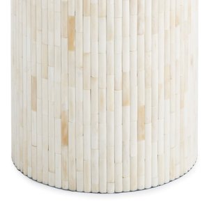Natural Bone Inlay Wooden Side Table Handmade Luxury Bedside Wardrobe Accent End Table Premium Interior Furniture Wholesale - Product Image 3