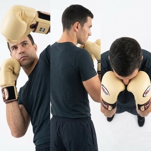 Guantes de Boxeo de Piel para MMA y Kickboxing, 12oz, Cierre de Gancho y Bucle, Transpirables, Unisex, para Entrenamiento de Adultos, Ligeros - Product Image 2