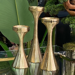 Porte-bougie d'intérieur au meilleur prix, design antique, qualité supérieure, en béton, pot à bougie unique, forme irrégulière, taille moyenne - Product Image 3