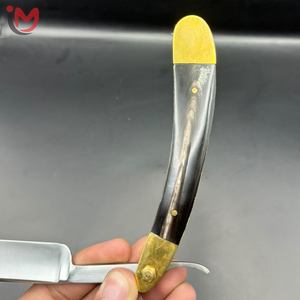 Professional Stainless Steel Folding Straight <b>Razor</b> with Wooden Handle for Barber Shop Use Male Shaving Tool <b>Single</b> <b>Blade</b> - Product Image 5