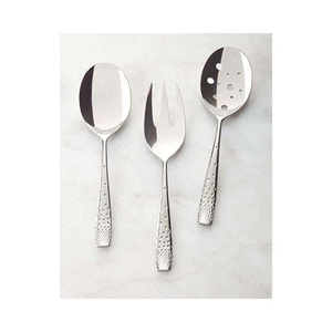Nouveau Design de Cuillère Bar à Salade Ensemble de Service Décoratif Riz/Soupe Serveurs Métal Argent Miroir Poli Avec Longue Poignée Rectangulaire - Product Image 6