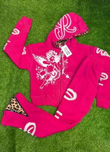 Most Demanding Cotton Distressed Embroidery Ripped Tracksuit Custom Zipper <b>Puller</b> Screen Print Logo Men Tracksuit - Product Image 5