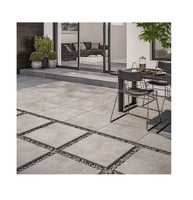 Carreaux de sol en porcelaine mate antidérapants au design moderne européen, 20 mm, 400x400 mm, pour extérieur, villa, école, centre commercial, maison