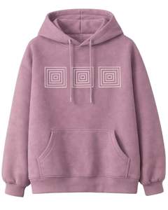 Ensemble sweat à capuche et pantalon de jogging imprimé rose poudré pour femme, pull molletonné avec pantalon assorti, tenue décontractée d'hiver - Product Image 1