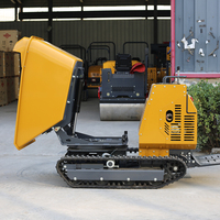 Transporteur sur chenilles TLERA, mini-benne lourde avec système de déchargement hydraulique