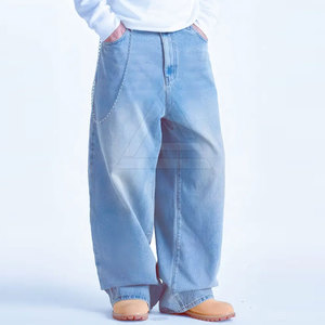 Trendy Baggy <b>Jeans</b> For <b>Men</b> With Wide Leg Fit And Soft Fabric For Casual And Modern Style Premium Baggy <b>Jeans</b> - Product Image 5