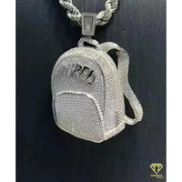 Collar con Colgante Personalizado para Mochila, con Plata de Ley 925 y Acabado de Joyería de Diseño