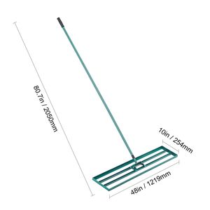 Rastrello Livellatore per Prato con Manico in Acciaio da 78 Pollici, 48x10 Pollici, Attrezzo da Giardino Resistente con Testa in Plastica, Livella il Tuo Prato Facilmente - Product Image 5
