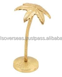 Metal Brass Palm <b>Tree</b> Desk Decoration Decorative <b>Tabletop</b> Sculpture for Home Office Living Room and Interior Decor - Product Image 3