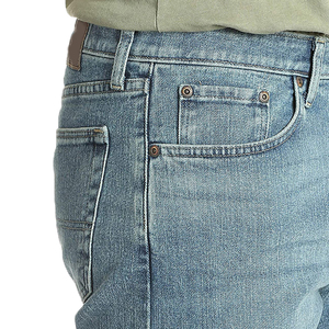 กางเกงยีนส์ขาสั้นผู้ชายแฟชั่นล่าสุด ติดกระดุม ระบายอากาศได้ดี สไตล์วินเทจ ผลิตจากผ้าถัก สำหรับผู้ชาย - Product Image 5
