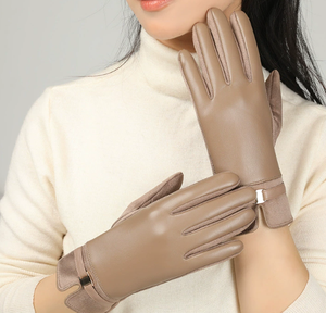 Guantes Unisex de Invierno de Gamuza y Cuero con Pantalla Táctil, Resistentes al Viento, Transpirables, para Motocicleta, Estilo Ejecutivo, Ligeramente Impermeables - Product Image 4