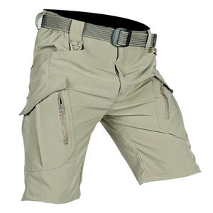 Men's Summer Gym Outdoor Waterproof Casual Cargo Shorts Quick Dry Multi Pocket Elastic Work Trousers Male Tactical Shorts - Product Image 1