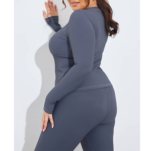 Leggings de yoga athlétiques taille haute OEM pour femmes, effet push-up, contrôle du ventre, vêtements de sport, grande taille, doux au toucher, pantalons de fitness - Product Image 6