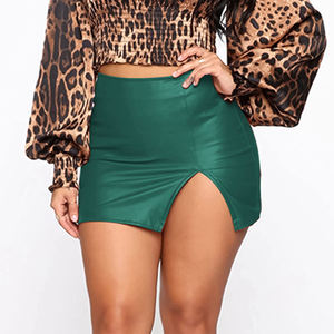 กระโปรงหนังผู้หญิงคุณภาพพรีเมียม ออกแบบเรียบง่าย สวมใส่สบาย เหมาะสำหรับฤดูร้อนและกิจกรรมกลางแจ้ง รับตัดเย็บตามสั่ง - Product Image 1