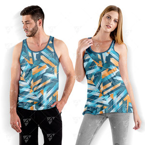 Camisetas de Gimnasio y Yoga con Diseño Personalizado, Impresión Transpirable, Ecológicas, de Poliéster/Algodón, Cuello Redondo, Corte Musculoso para Hombre - Product Image 1