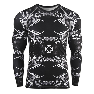 Nueva Camiseta de Compresión para Hombre, de Alta Calidad, para Artes Marciales Mixtas (MMA), Material Spandex - Product Image 5