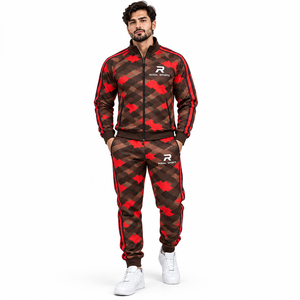Conjunto Deportivo Unisex de Camuflaje de Color Sólido para Hombre, con Cierre de Cremallera de Manga Larga, de Secado Rápido, Estilo Deportivo, para Otoño, en Oferta - Product Image 3