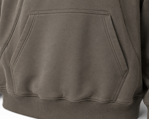 Sweat-shirt à capuche en molleton pour homme, couleur unie, coupe classique, décontracté, pour l'automne, avec poche, 100% coton tricoté respirant - Product Image 6