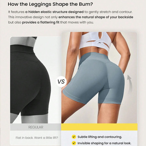 Shorts de Yoga de Cintura Alta para Mujer, Transpirables, de Secado Rápido, Personalizables con Logotipo, Ropa Deportiva de Alta Elasticidad para Gimnasio - Product Image 3