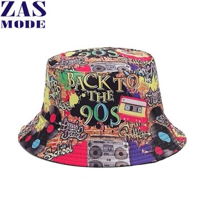 New arrival Europe America Nostalgic Classic 80 90 Team Bucket <b>Hat</b> Bulk Men Fashion Graffiti Double Sided Wear Women Bucket <b>Hats</b> - Product Image 1