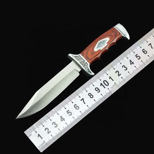 Couteau Bowie en acier inoxydable, couteau utilitaire de camping et de chasse, avec construction classique en acier inoxydable, manche ergonomique - Product Image 1