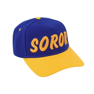 หมวกแก๊ป SGRho Soror สีน้ำเงินรอยัล ปักลายทอง หมวกเบสบอลชมรมหญิงกรีก ปรับขนาดได้ สำหรับผู้หญิง วิทยาลัย ลำลอง สั่งทำพิเศษ ลายกรีก - Product Image 3