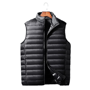 Wholesale Men’s <b>Winter</b> Fashion Vest Sleeveless Waterproof Waistcoat Anti-Static <b>Thick</b> Puffer Jacket <b>Coat</b> Streetwear Outerwear - Product Image 1