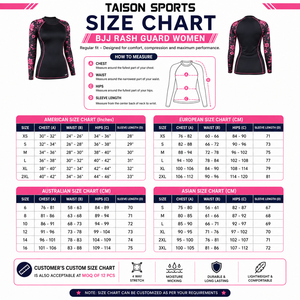 Rashguard de BJJ para Mujer de Alta Calidad, 260 GSM, Poliéster y Spandex, Panel Rojo y Negro, Logotipo Personalizado Impreso - Product Image 3
