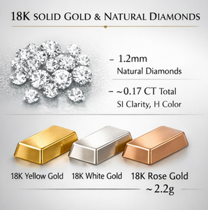 Collar con Colgante de Diamante Natural Redondo de Corte Brillante en Oro de 18K, Joyería de Lujo para Mujer, Certificado IGI, 2.2g, Regalo de Boda Casual/Deportivo - Product Image 6