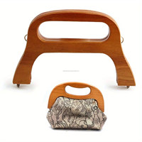 Poignée de sac en bois poli classique de qualité supérieure, en forme de U, acceptant les designs personnalisés, accessoires de fabrication de sacs DIY, modèle FWE-0012 Falak