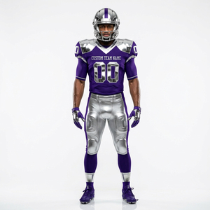 Maillots de football en polyester haute performance en gros avec empiècements en mesh pour les programmes de football universitaires - Product Image 5
