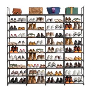 Scarpiera Moderna a 10 Livelli, Organizzatore per Ingresso con Capacità di 80 Paia, Mobile Scarpiera Impilabile - Product Image 4