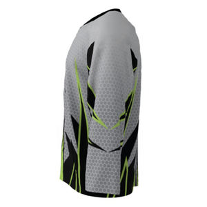 Maillot de hockey sur glace personnalisé tendance pour homme, style préppy, 100 % polyester, manches courtes, streetwear sportif 3D, vente chaude - Product Image 4