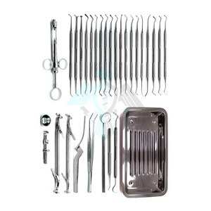 Set de 9 Instrumentos dentales esterilizados, curetas de implantes dentales para elevador perióstico, proveedor mayorista de Pissco - Product Image 4